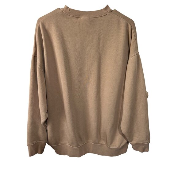 Nike Womens Oversized Tan Crewneck Sweatshirt XS - Picture 3 of 7